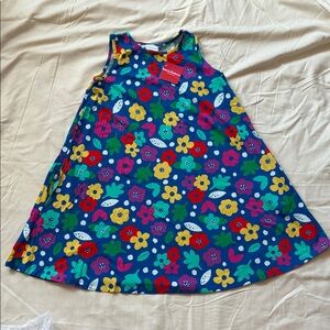 Hanna Andersson Blue Floral Dress A line size 14/16 girls 160